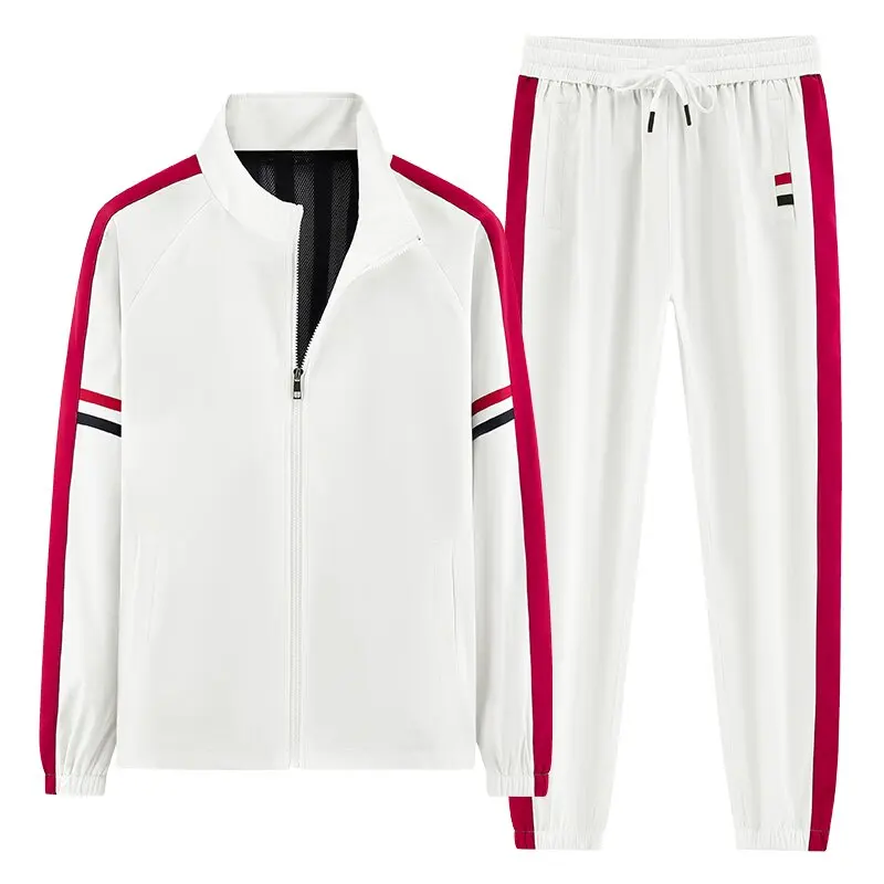 

2025 Spring and Autumn New Fashion Trend Warm Fitness Sportswear Men's Leisure Loose Large Size High Quality Two-Piece Set