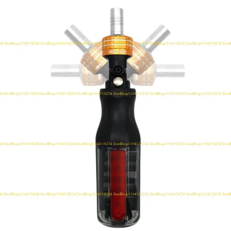 P9FB 11PC Magnetische Ratschenschraubendreher Flexible Winkelanpassung robuste Materialien