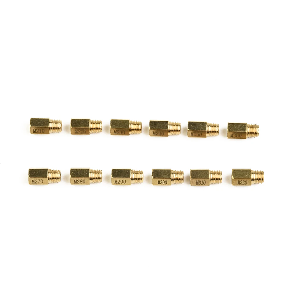 Useful Carburetor Main Jets For Round Silde For TMX Flat Slide Kit Tool 12Pcs For Flat Slide For Mikuni for vm for tm Carb Set