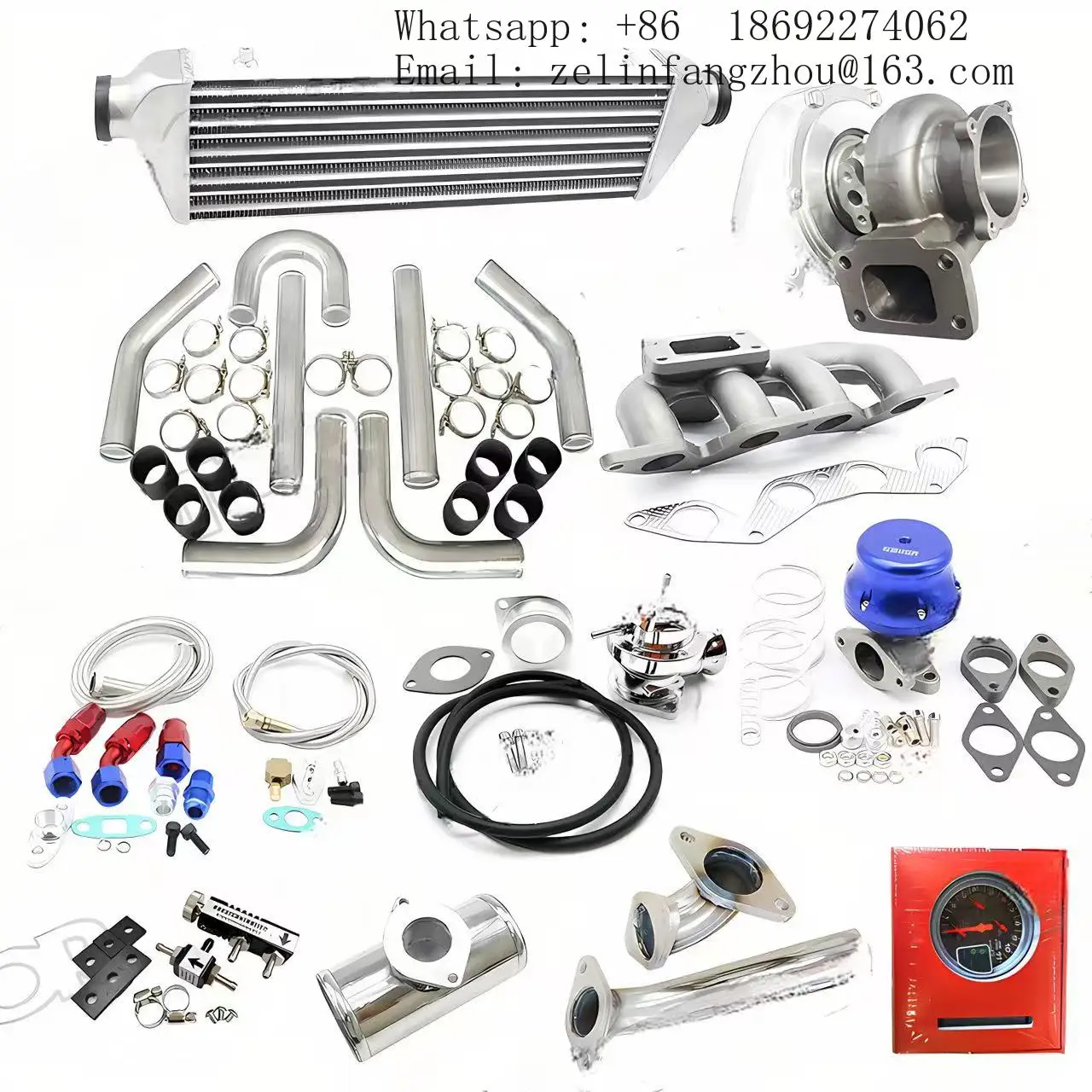 GT35 Turbo Kit For Honda Civic 2002-2004 D17 1.7L SOHC Performance Turbocharger Intercooler Piping Blow Off Valve