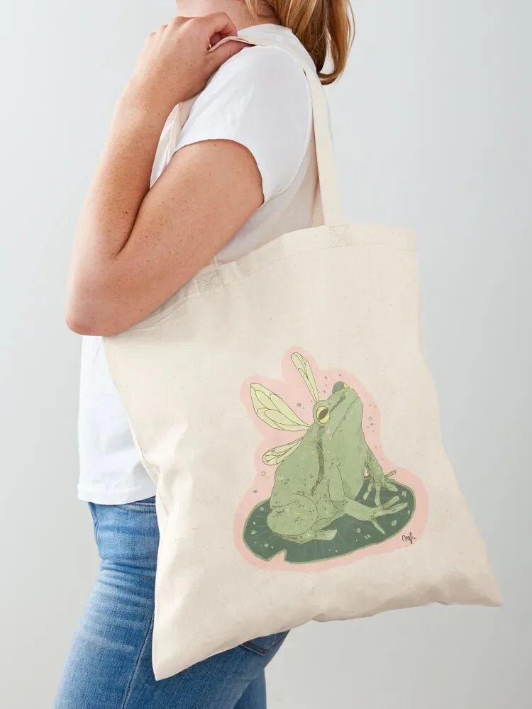 Fairy Froggie Tote Bag Women's shopping bag Big bag Shopping bags tote men's