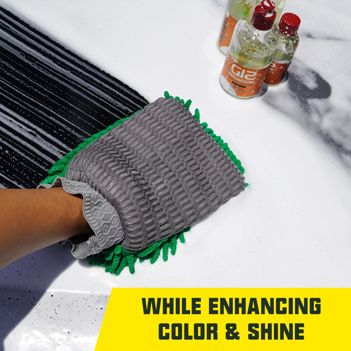 Car Washing Spray Strong Decontamination Mega Foam Clean & Shine Natural Citrus Scent Special For Automobiles G12 MegaFOAM