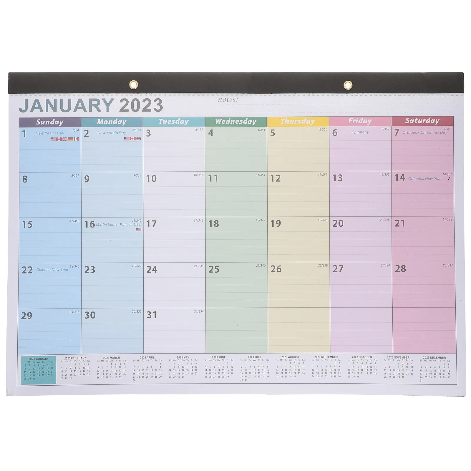 

Modern Minimalist Monthly Wall Calendar 2023-2024 Thick Paper Hanging Calendar for Office Organization Planner English Edition
