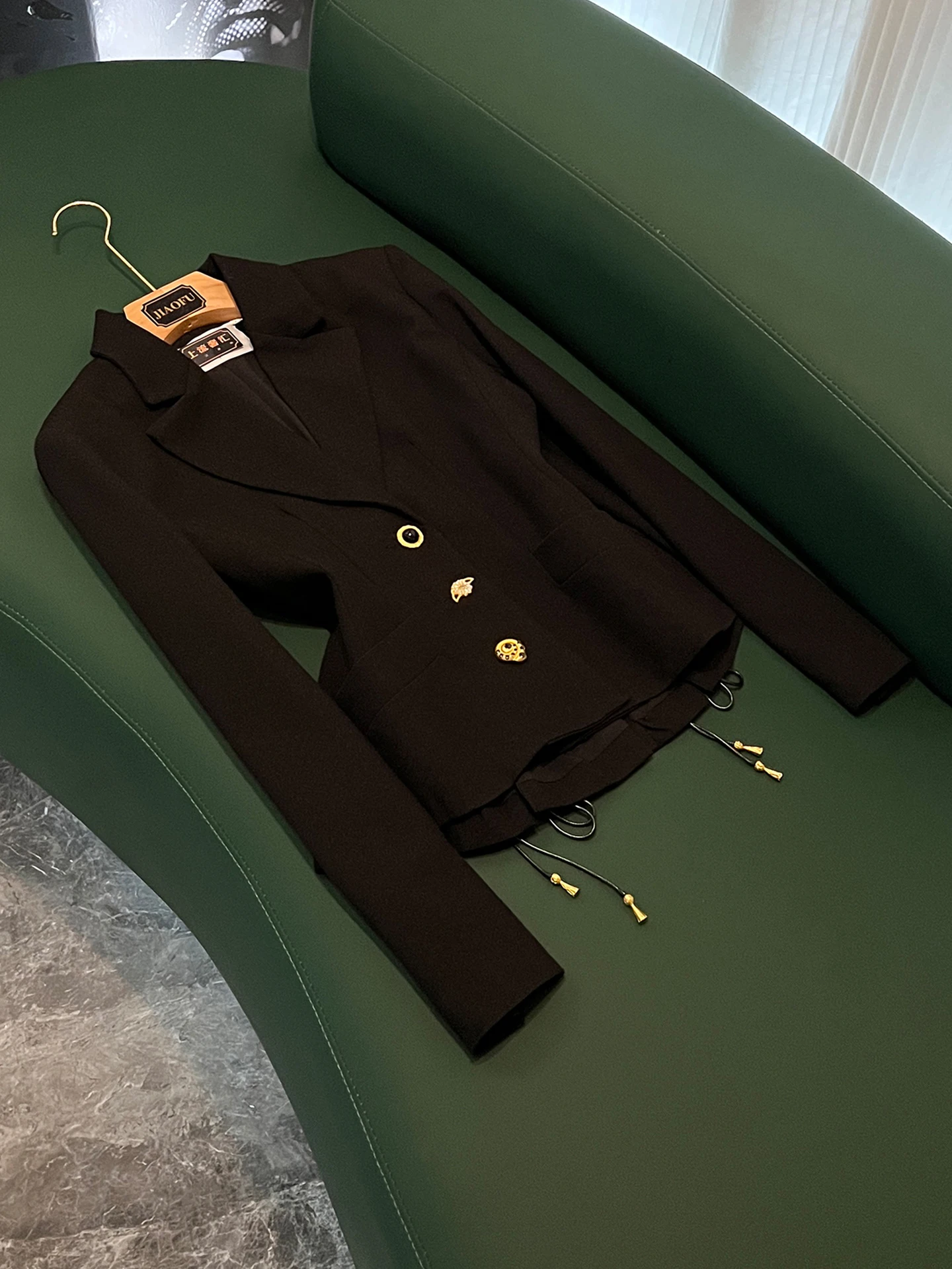 

Commute Sle Women's Slim Fit ort Sve Long Coat Pure Color High End Feelings Winter 2025 New Arrival OK22