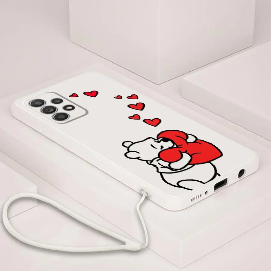 ديزني ويني ذا بوه حافظة لهاتف سامسونج جالاكسي A20s A06 A02s A05 A50 A56 A03 A30s A53 A71 A73 A04 غطاء ناعم