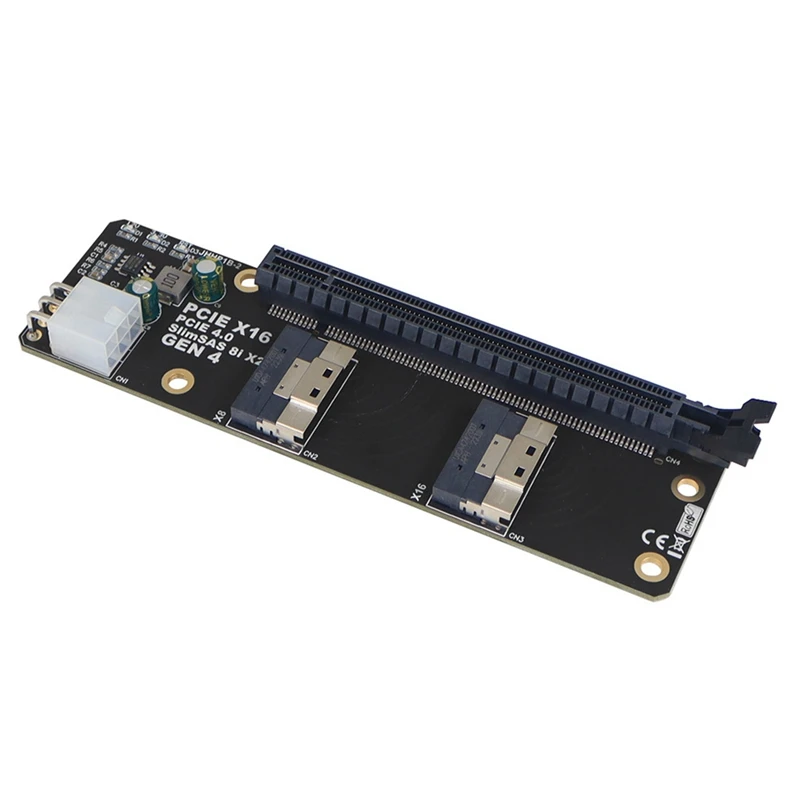 2 In 1 2 Ports Slimsas 8I X2 To PCIE 4.0 X16 GEN4 Adapter Board Card For Network Card Graphics Video Card Capture Card