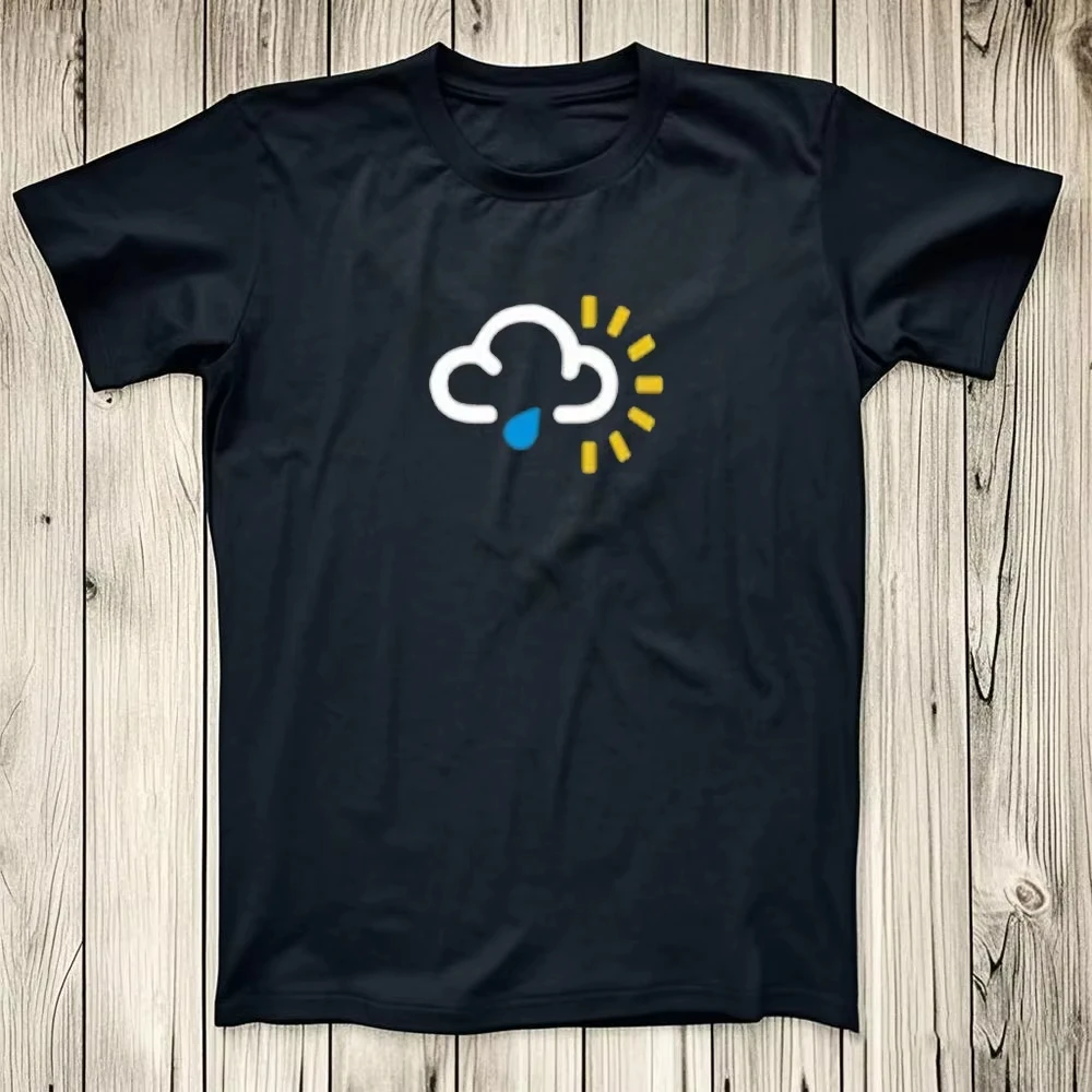 

Футболка с принтом с символом погоды, солнечные заклинания с духами, забавная хлопковая футболка, простая повседневная жизнь, мужские и женские топы, летняя уличная одежда