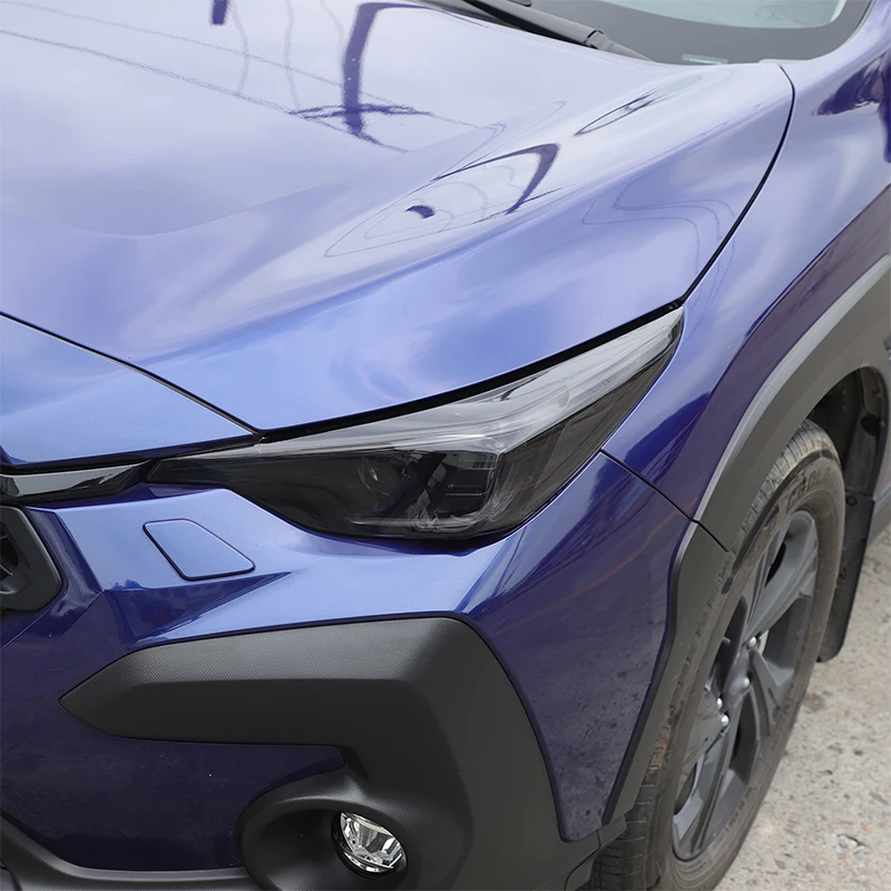 For Subaru Crosstrek 2024-2025 TPU yellow/ Black Car Headlight Film Protective Stickers Car Exterior Accessories