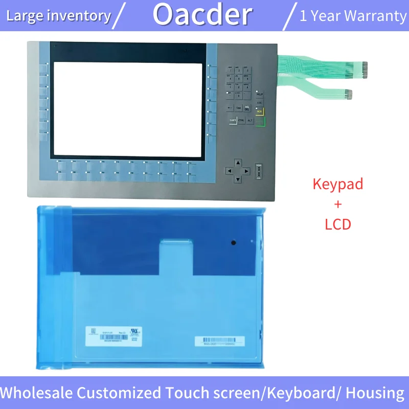 KP1200 Comfort 6AV2124-1MC01-0AX0 Membrane Button Switch Keypad Keyboard 6AV2 124-1MC01-0AX0 Plastic Back Case Cover LCD Display