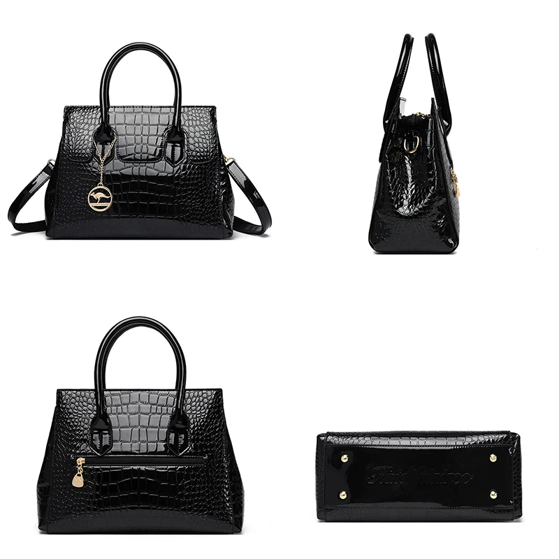 2024 Fashion Trend Women\'s Shoulder Bag High Quality Lacquer Leather Women Handbag Luxury Designer Female Crossbody Bags Wallet