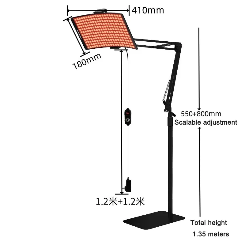 Red Light Therapy Lamp For Full Body Near Infrared Light Device Face LED Light Pain Stress Relief Daily Skin Care 660nm 850nm