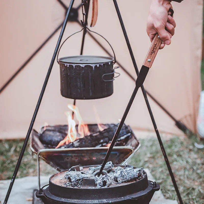 Outdoor-Ausrüstung Zange Schaufel Haken Grill clip dreiteiliges Set bügels ichere Schaufel Holzkohle Haushalts werkzeuge