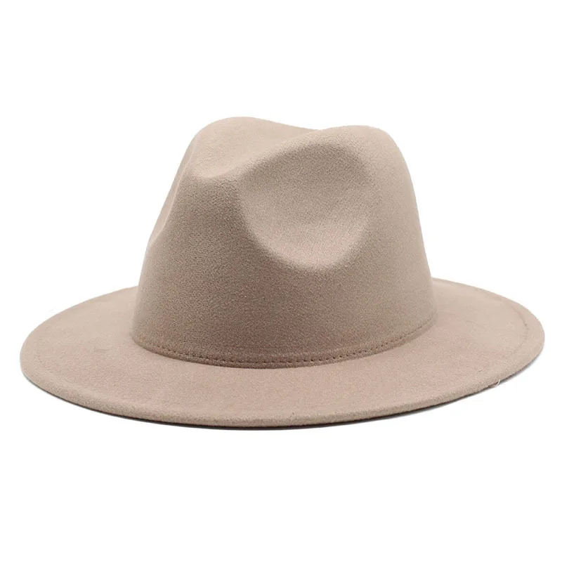 

Autumn And Winter New European And American Style Men S And Women S Classic Felt Big Brim Tibetan Ethnic Jazz Top Hat Hat