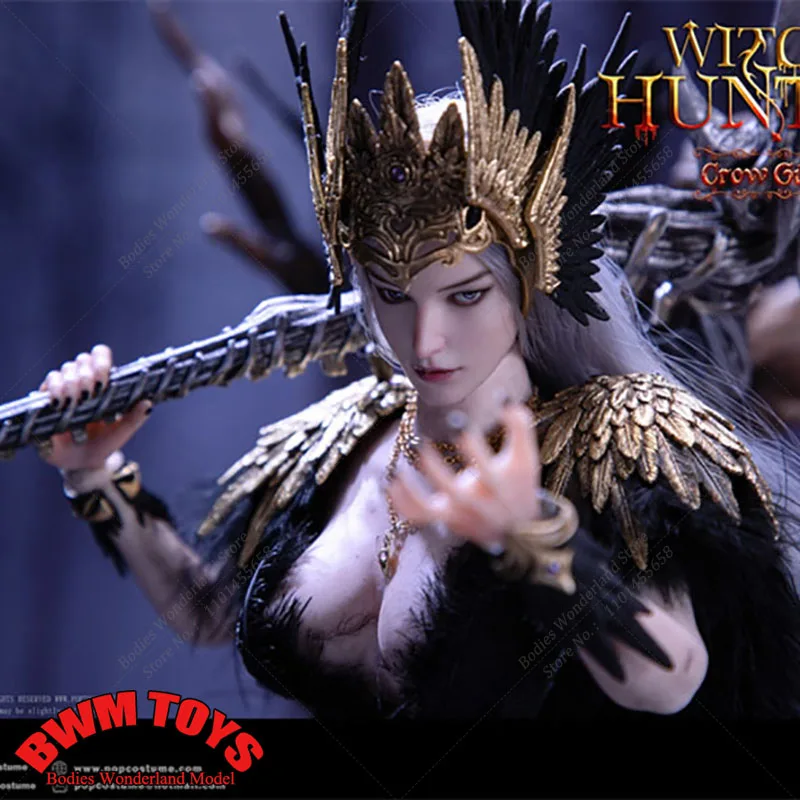 In Stock Original POP COSTUME WH004 1/6 Collectible Witch Hunter - Raven Woman 12Inch Female Solider Action Figure Full Set Toys