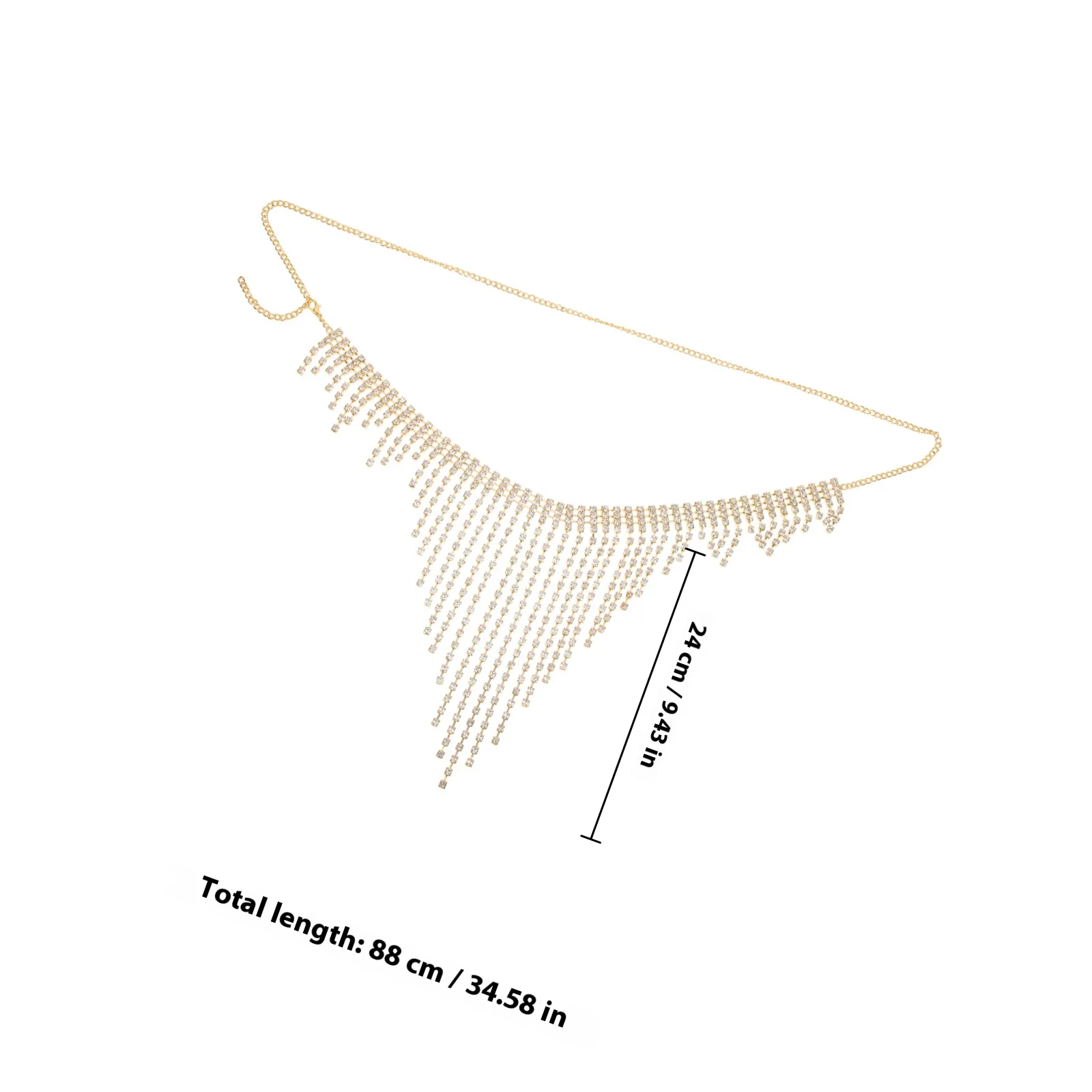 Women Rhinestone Body Jewelry Summer Belly Dance Belt Women Waist Chain Party Nightclub Wear Waist Chain Belts