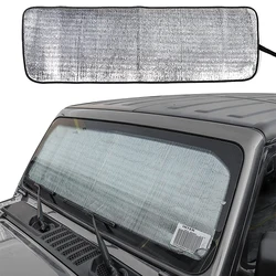 Windshield Sun Shade For Jeep Wrangler TJ JK JKU 1997-2018 JL JLU 2018-2023+ Gladiator JT 2020-2023+ Sunshades Heat Shield