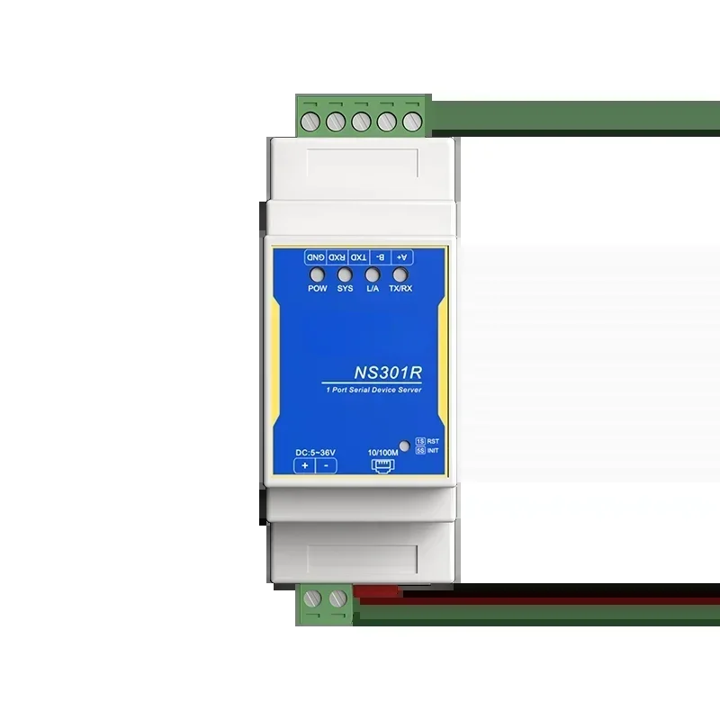 Industrial Grade Rail Type Tcp Ip Network Module Serial Server Modbus Rtu To Modbus Tcp Gateway