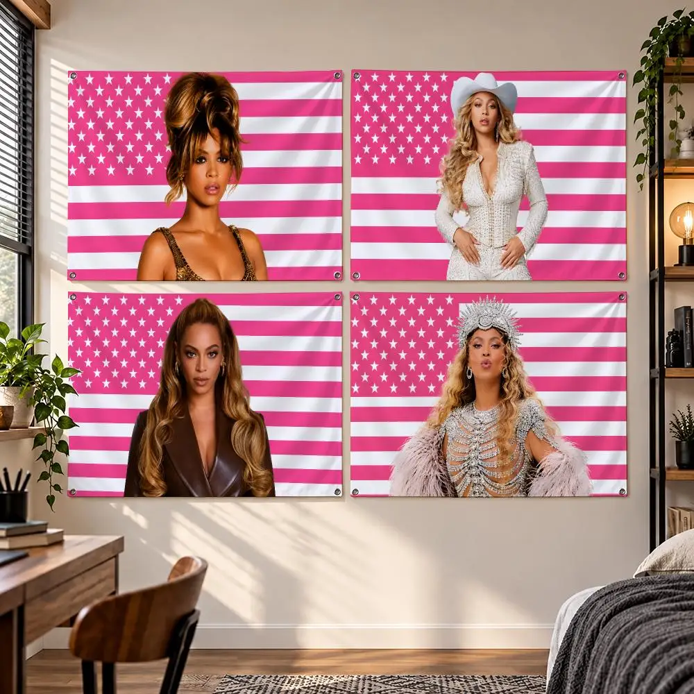 Singer Beyonce Flags Flag Suitable For Party Club Outdoor Interior Wall Decoration Banner Fans Gift