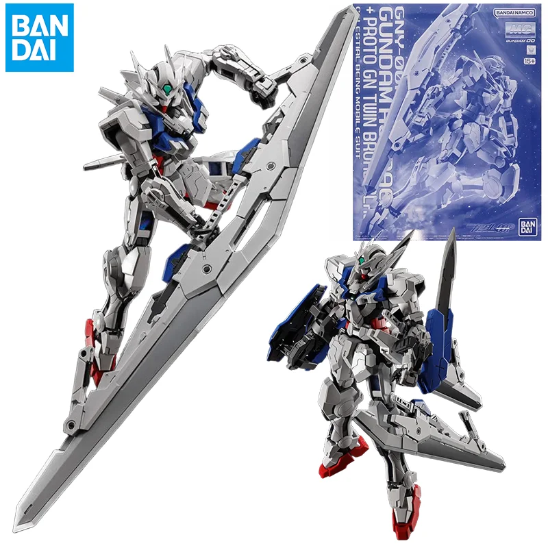 

Bandai Gundam Model Kit MG Astraea Proto GN Twin Broad Blade Аниме Фигурка Gunpla Строительный комплект Gundam Фигурки Игрушки Подарки