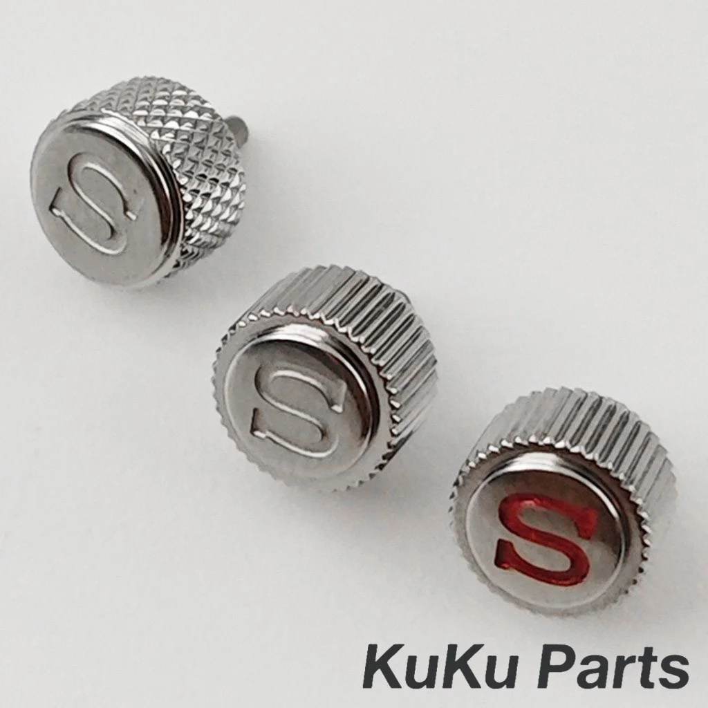 NH35 S Kronen SKX007 SKX009 Uhr Kronen Fit für NH34 NH35 NH36 4R35 4R36 Uhrwerk Silber Uhr S Kronen Uhr Teile Ersatz
