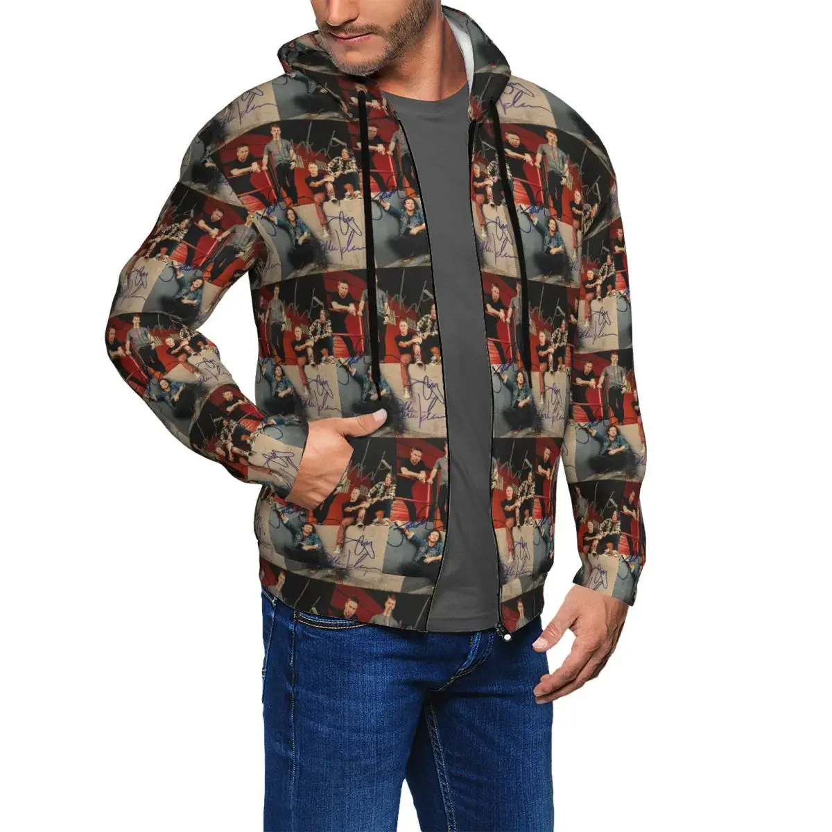 بيرلز جام باند 2024 جولة حول العالم حفلة موسيقية روك سستة هوديس Harajuku البلوز الخريف الشتاء البلوز كم طويل بلايز