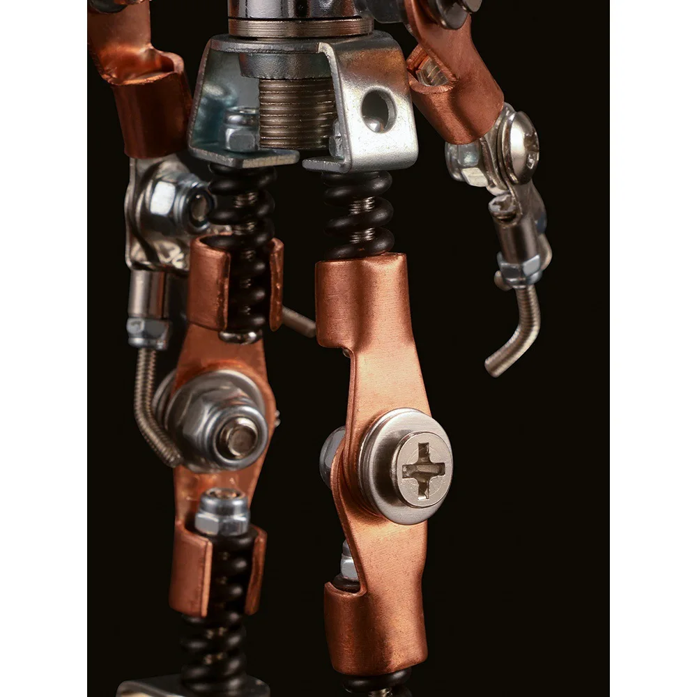 

Creative retro spotlight metal model assembly process collectibles Guochuang mecha DIY handmade puzzle