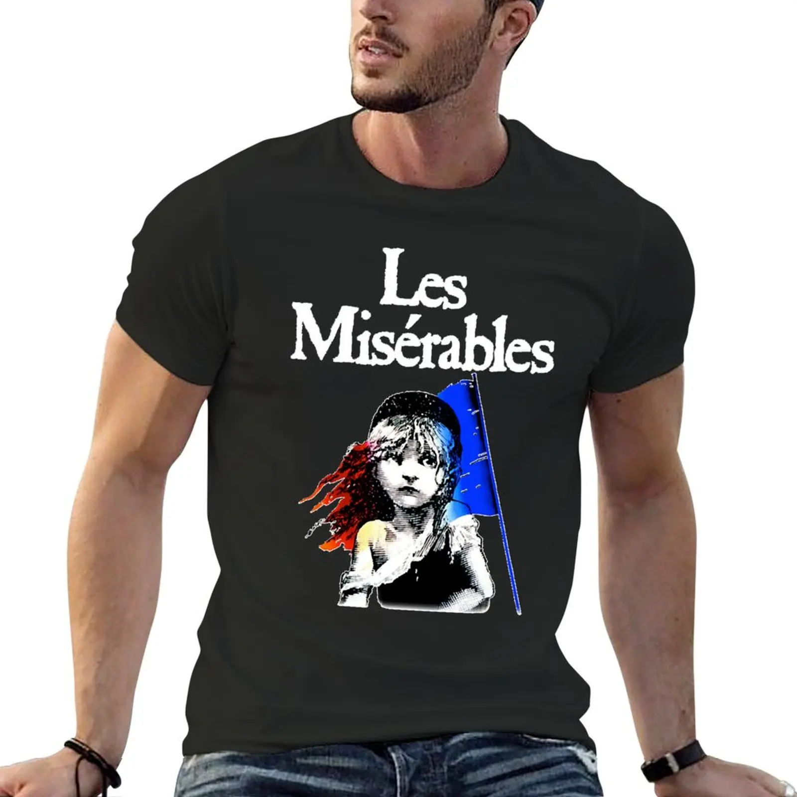 LES MISERABLES T-Shirt rapper graphic tees tees man t shirt vintage t shirt men