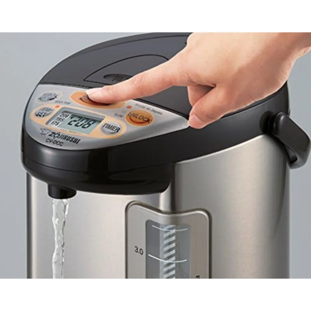 Zojirushi-غلاية مياه هجينة ومدفأة ، شركة أمريكا Ve ، ستانلس بني داكن ، 586361-CV-DCC40XT ، 4 L