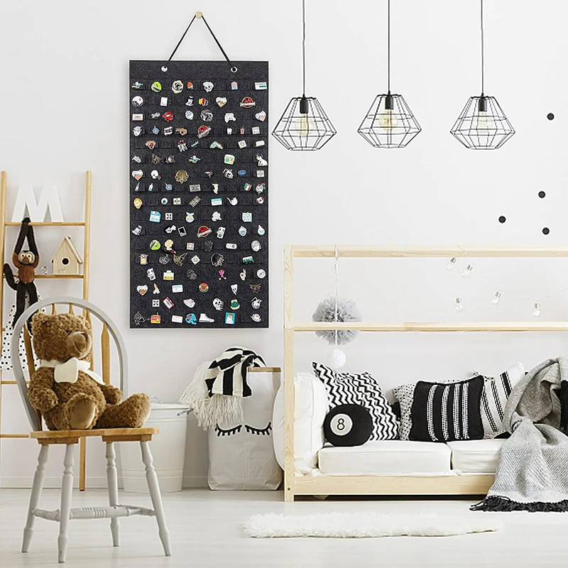 Soft Felt Hanging Organizer for Earrings & Necklaces