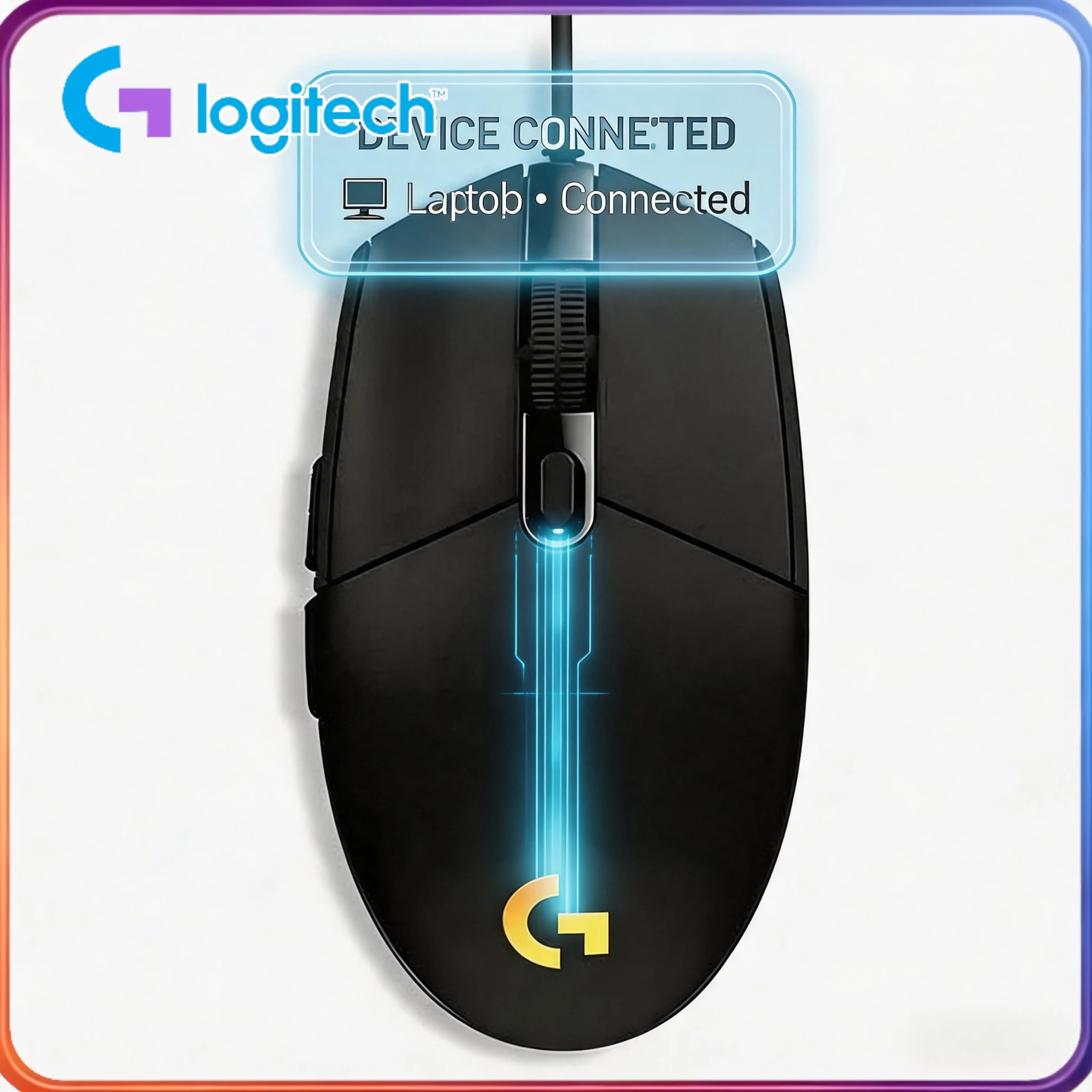 

Logitech G102/G203 mouse, with 8000 DPI optical sensor and 6 programmable keys, meets the operational requirements.