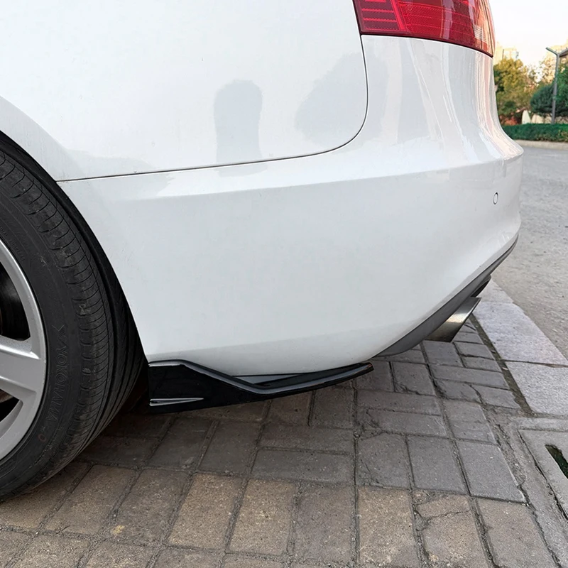 Super Sale Rear Bumper Diffuser Spoiler Trim for Audi A5 S5 8T Sportback Sline 2013-2016 Rear Bumper Lip Side Corner Spoiler - view 3