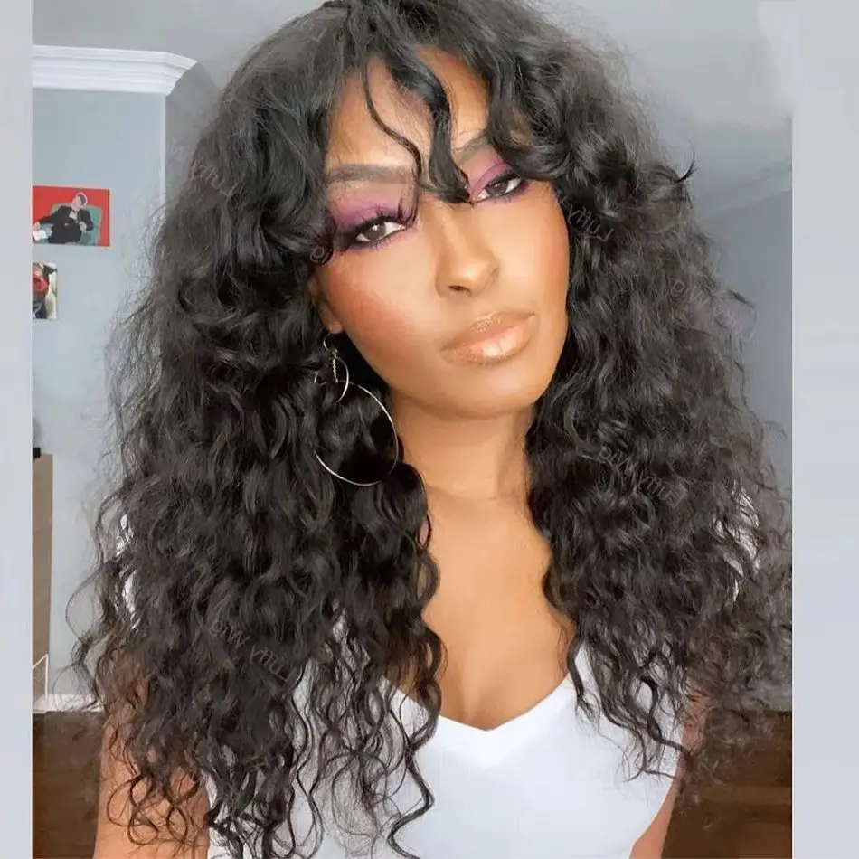 

32 34Inch Deep Wave Curly Human Hair Wigs 200 Density 13x6 Hd Lace Frontal Wigs Brazilian 100% For Black Women Preplucked