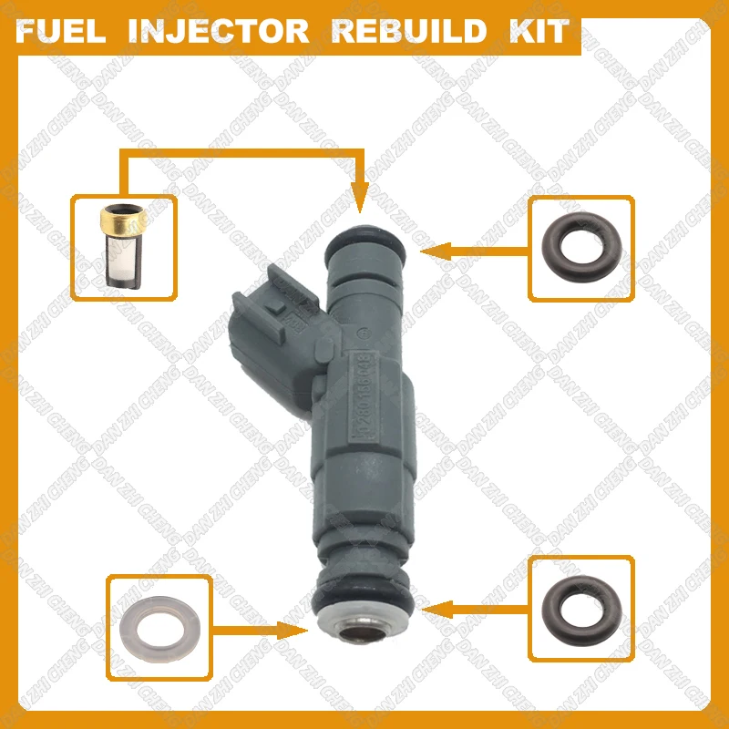 

Fuel Injectors Seals O-Ring Repair Filters for 0280156048 99-04 Jeep WJ 4.0L 4-hole 27LB UPGRADE 0280156048