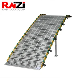 Raizi 1 set Portable Foldable Aluminum Ramps Custom Size Anti-slip Adjustable Loading Mobile Home Supermarket Rolling Ramps