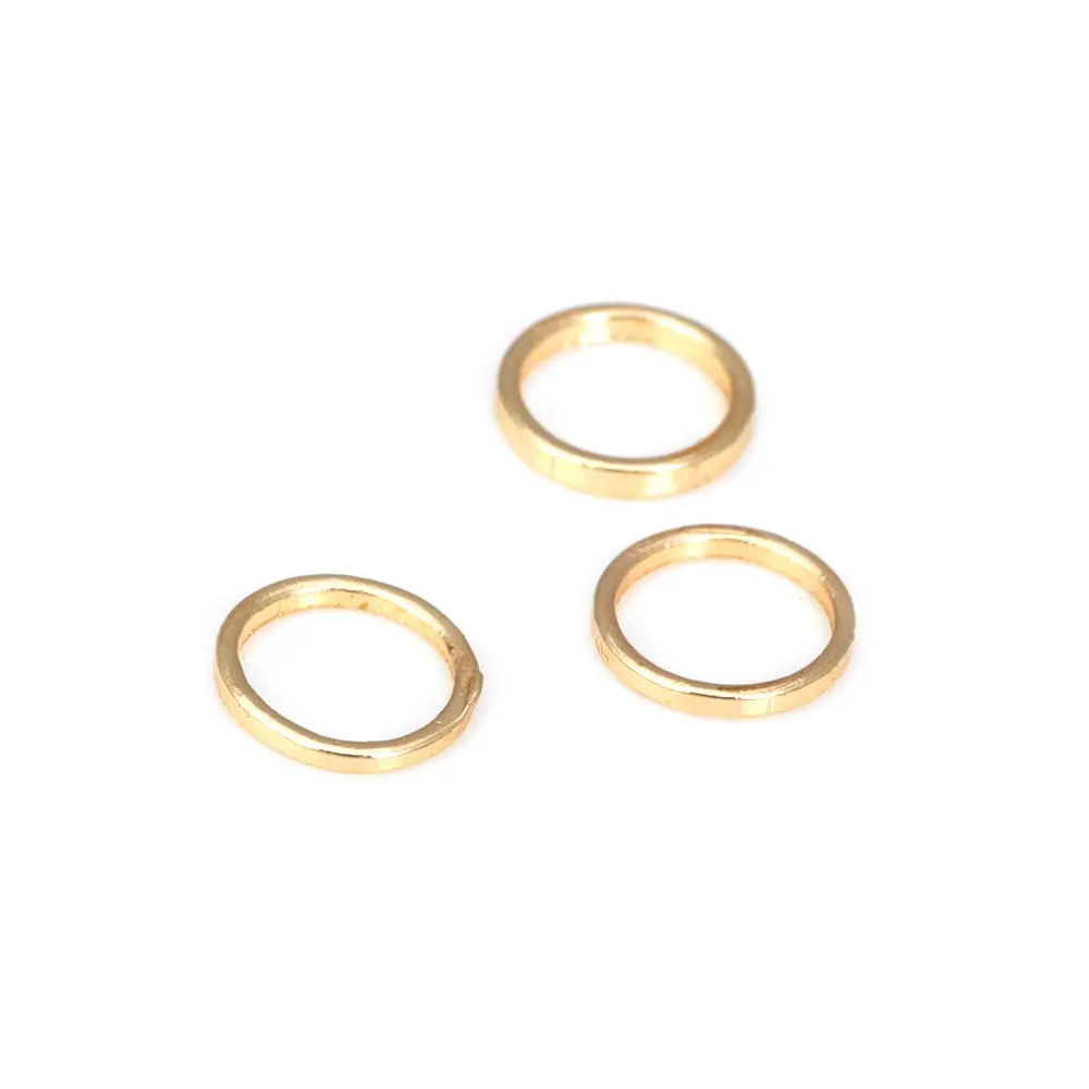 4MM 5MM 6MM 14MM 20MM 28MM 18K Gold Color Silver Color Brass Round Closed Rings Jump Rings Jewelry Making Accessories