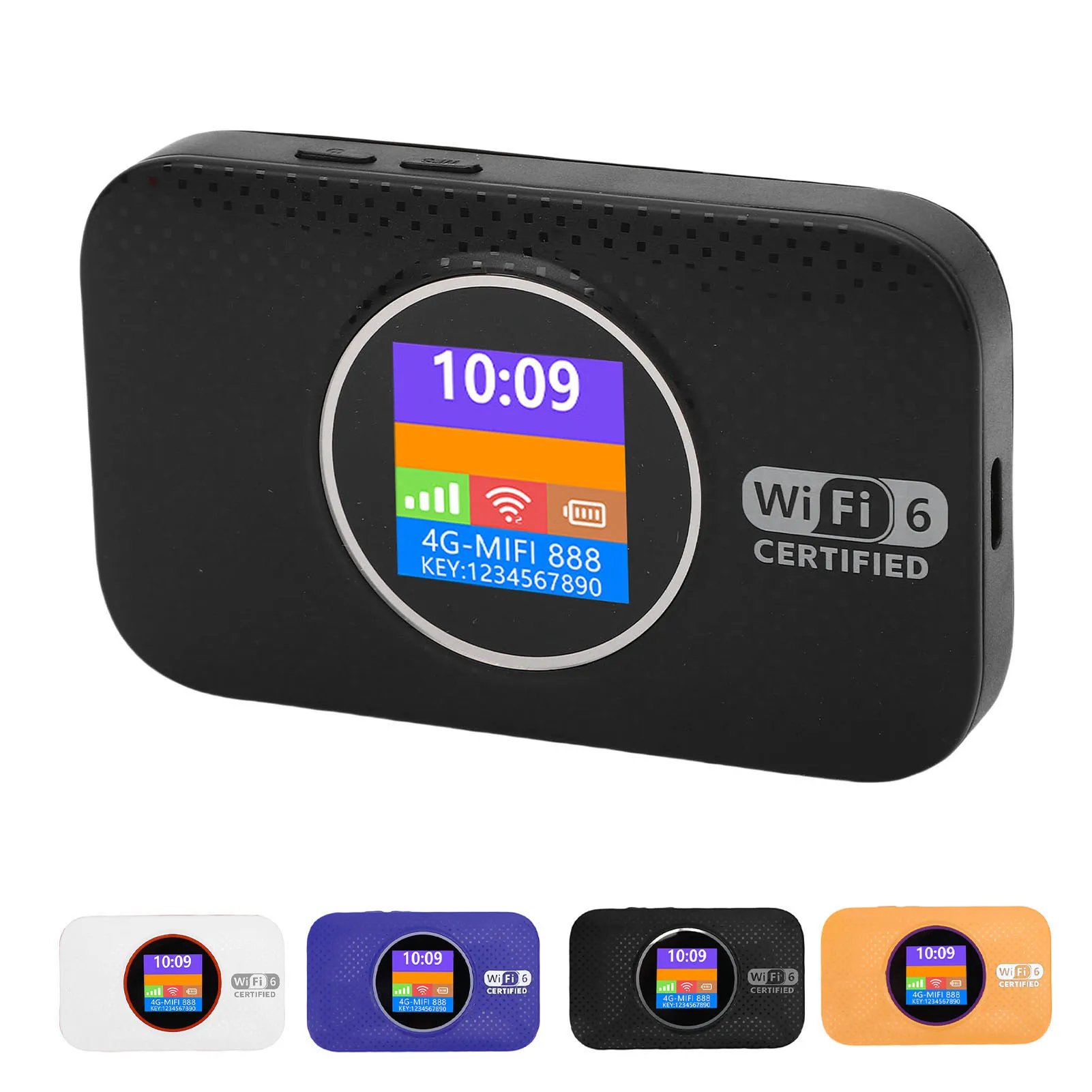 

4G LTE Mobile WiFi Router Lockless WiFi 6 300Mbps SIM Slot Portable Hotspot Device for Camping Travel 4G LTE Mobile WiFi Router