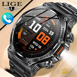LIGE 2026 Smart Watch Man 800mAh Outdoor Sports Fitness Watches Men Health Monitoring Bluetooth Call Smartwatch for Android iOS