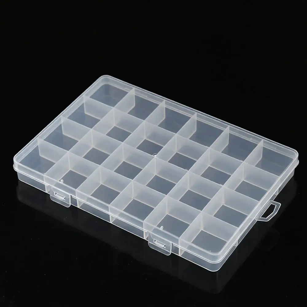 Organizing Case Transparent Plastic Bin For Electronic Components Jewelry Beads Craft Supplies Fishing Gear Storage Tool Box