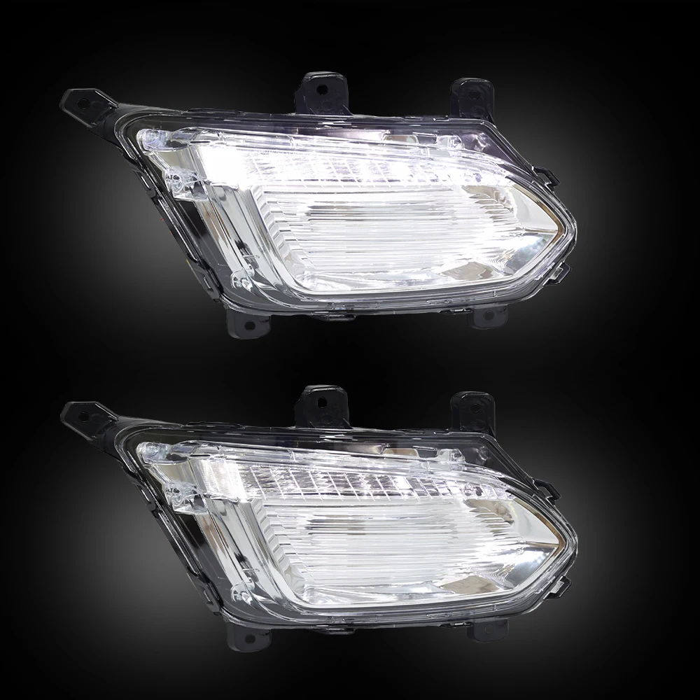 Lampu kabut LED DRL untuk Chevrolet Equinox L LT LS 2016 2017 lampu berjalan siang hari lampu kabut lampu lampu kabut lampu kabut lampu kabut