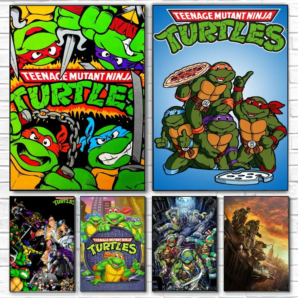 Teenage Mutant Ninja Turtles Poster Wall Art Print Removable Water-Resistant Home Decor For Bedroom Apartment Gift