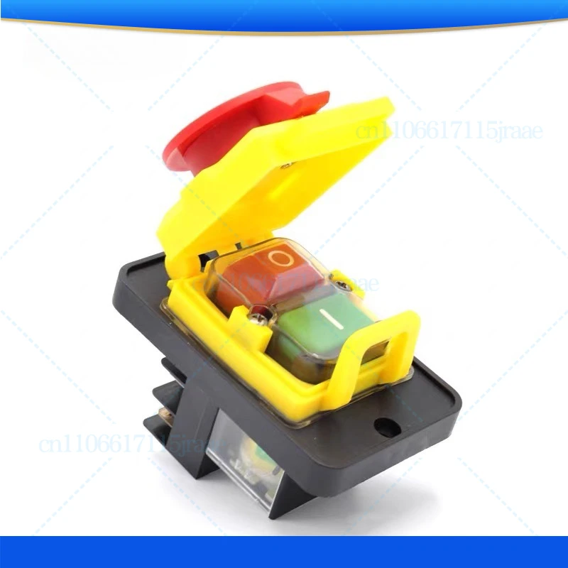 

For KEDU KJD12-14 250V 6-Pins Start Stop No Volt Release Push Button Switch Common to Woodshop and Metalwork Machines