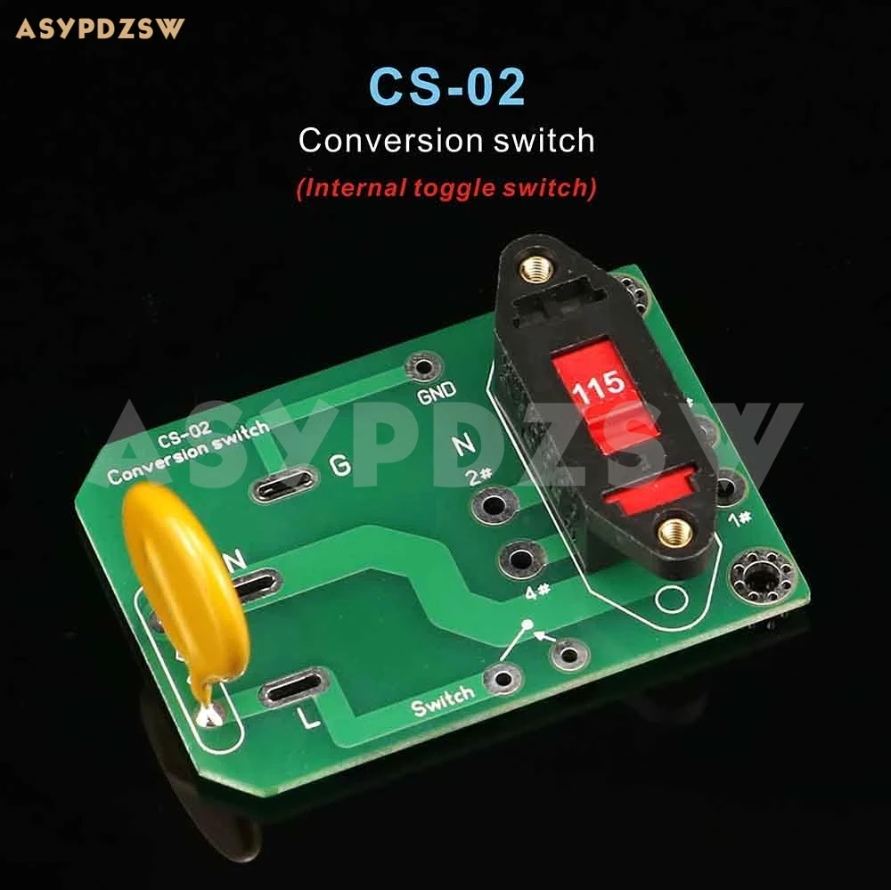 CS-01/CS-02 변환 스위치 오디오 DAC/Pramplifi/전력 증폭기용 6핀 10A 전원 토글 스위치 보드