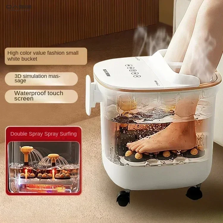 

Автоматическая ванна для ног с массажем - подогревом. Бытовая постоянная температура. Ведро для высокого и глубокого замачивания.