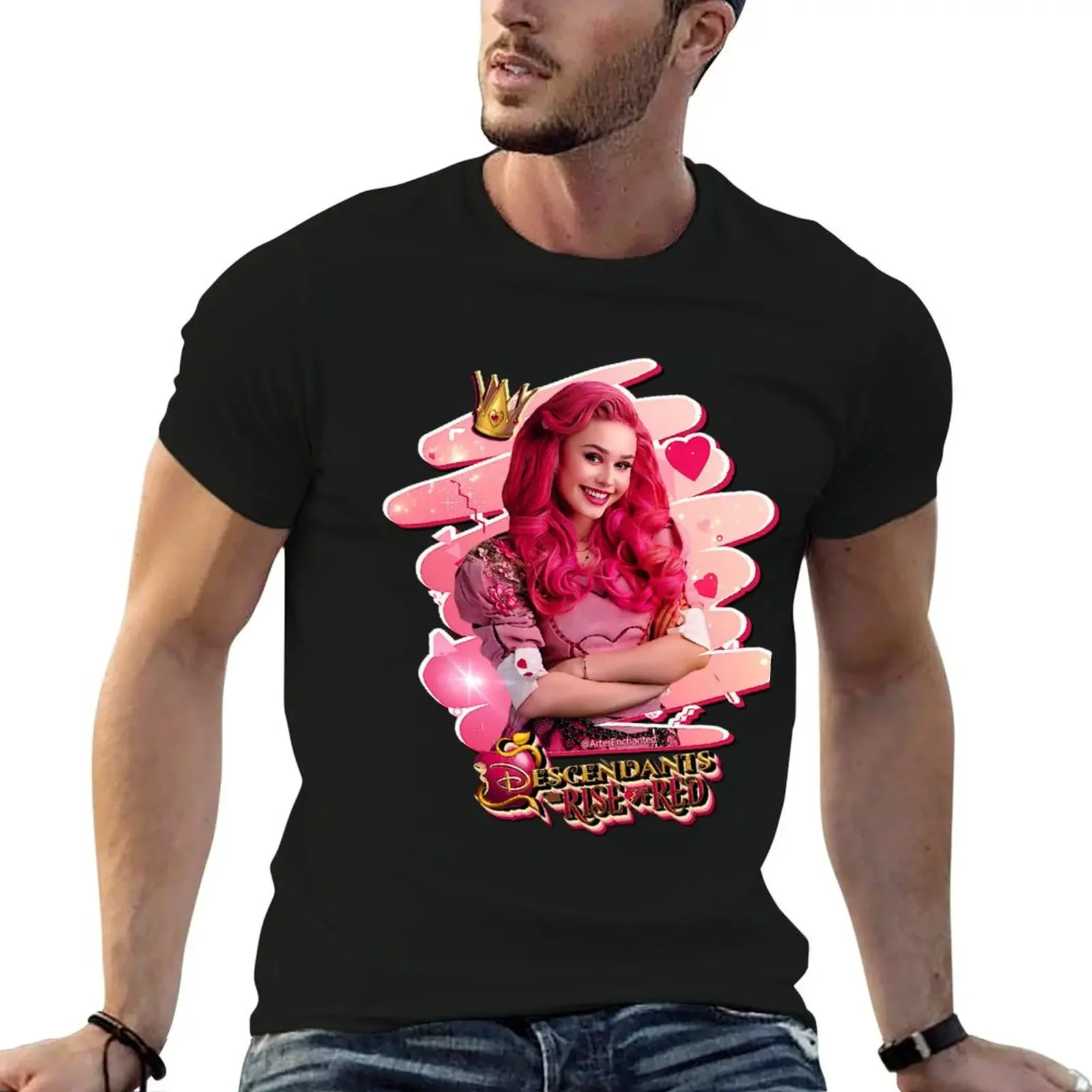 Descendands 4 The Rise of Red - Ruby Rose Turner as Bridget Queen of Hearts T-Shirt Aesthetic clothing men t shirts high quality