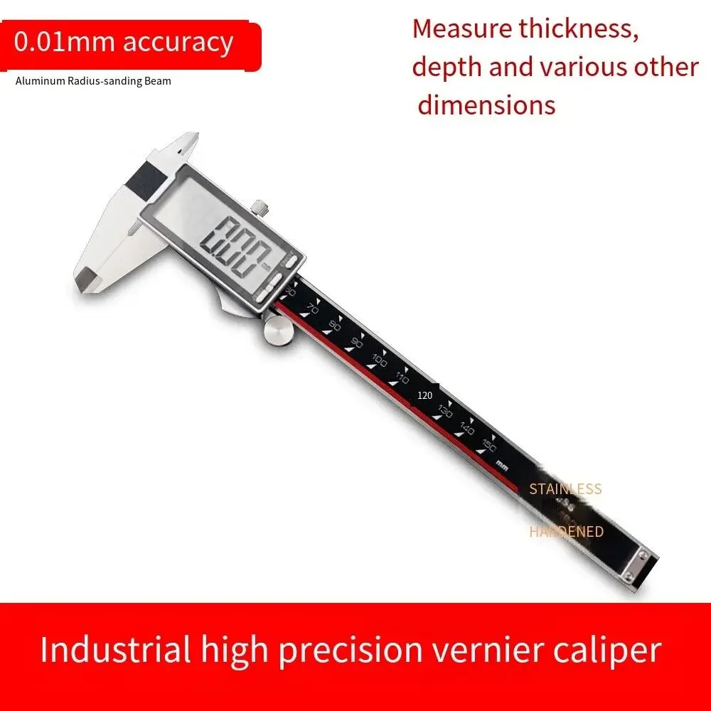 

Industrial Grade Vernier Caliper Professional Stainless Steel Measuring Ruler Luthier Repair Tool