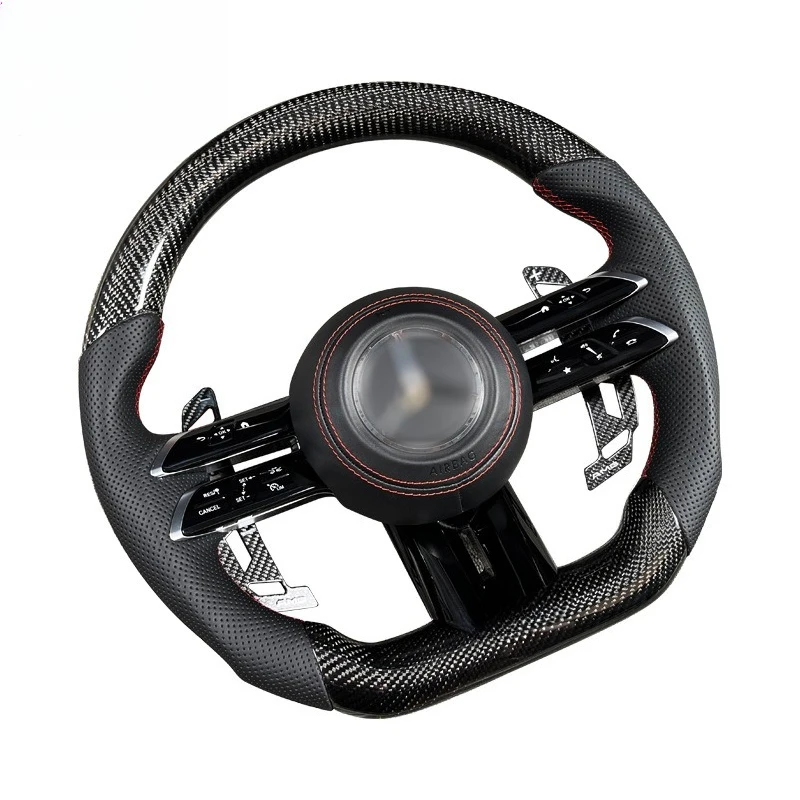 

Mercedes-Benz W204 W205 modified dragonfly steering wheel modified AMG assembly carbon fiber pure leather