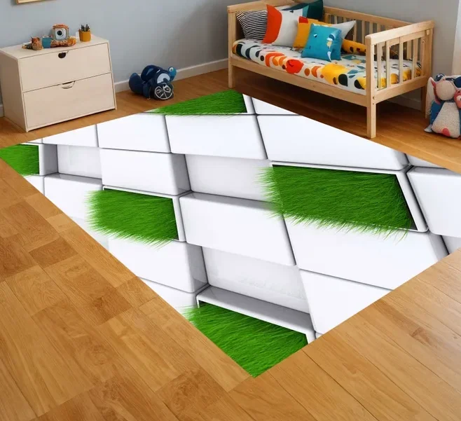 3D الوهم البساط حفرة عميقة تصميم غرفة الألعاب الحصير غرفة المعيشة المنزلي غرفة نوم الديكور السجاد