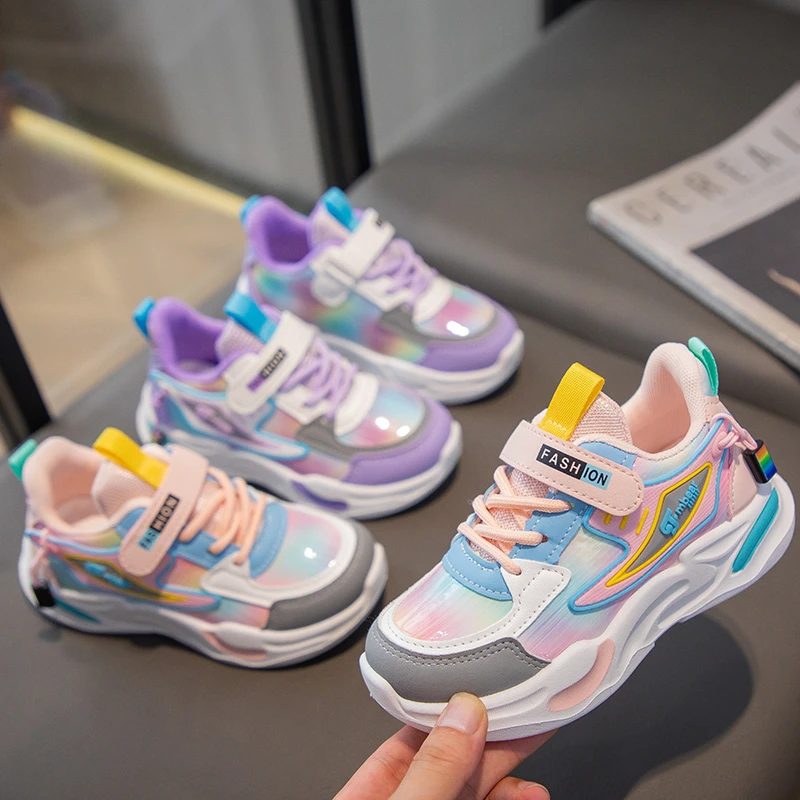 

Новые детские кроссовки для девочек на весну-осень 2026: дышащие, с мягкой подошвой, повседневные, для бега