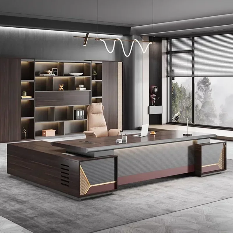 Industrial Office Table Bureau Electric Motion Desk Organizer Computer