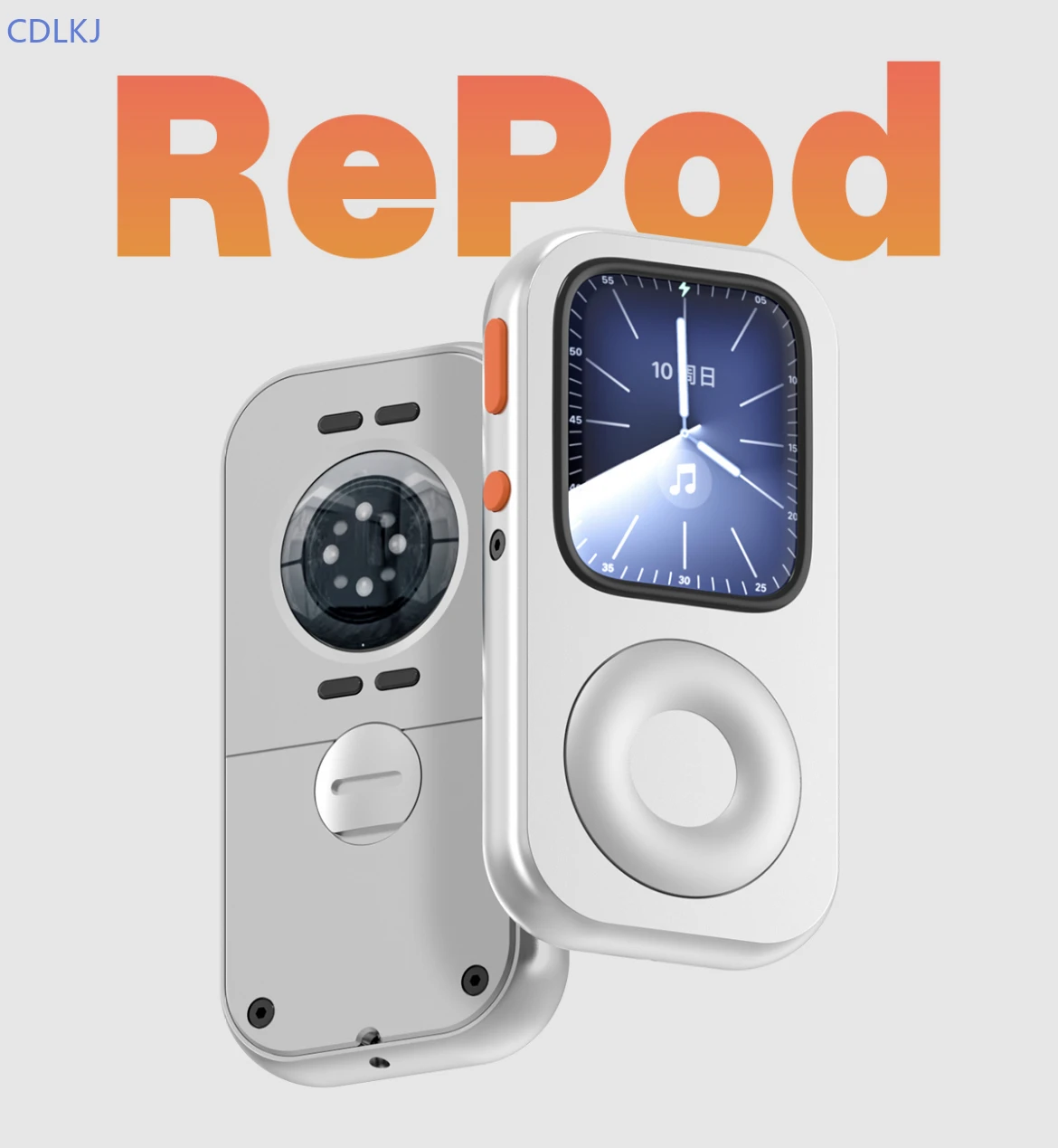 

Защитный чехол из алюминиевого сплава с 3D-печатью для IWatch в стиле ретро IPod, совместимый с Apple Watch Series 10, 9, 8, 45 мм, 44 мм, 6 7 8